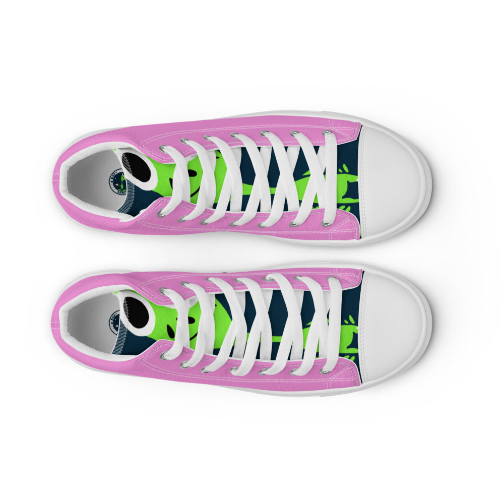 Women’s high top canvas shoes