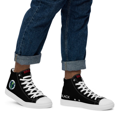 Men’s high top canvas shoes